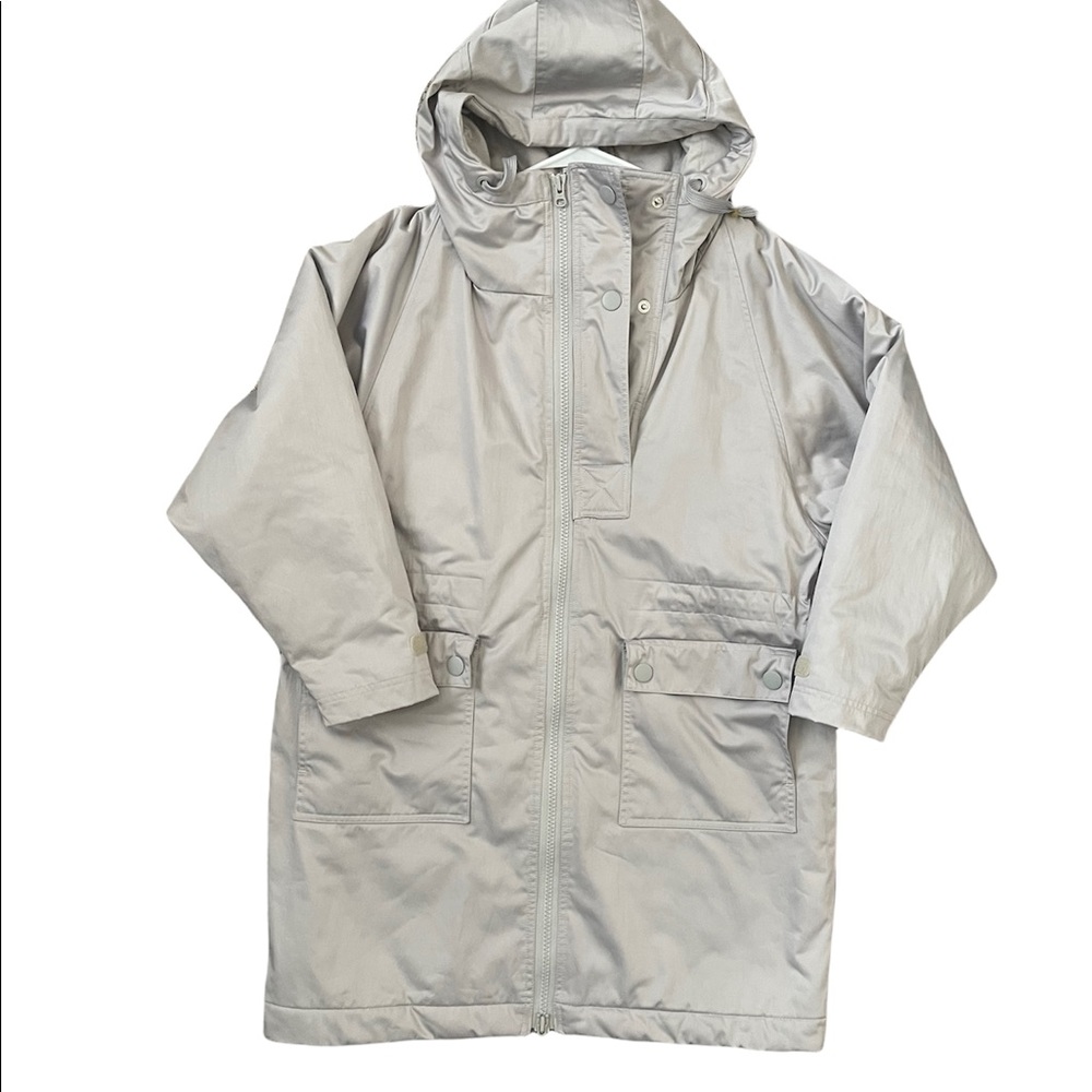 Stella McCartney for Adidas parka. Silver/Gray. 32/S